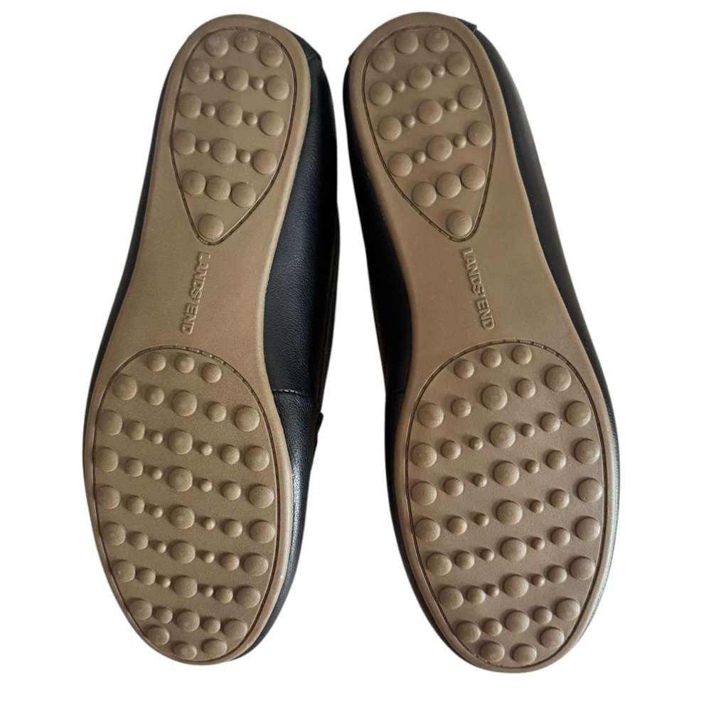 Lands’ End Women’s Comfort Slip On Black Leather Loafers Size 9 - Picture 8 of 8